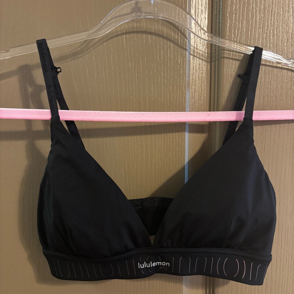 Lululemon License to Train Triangle Sports Bra Convertible Straps Black Size 6